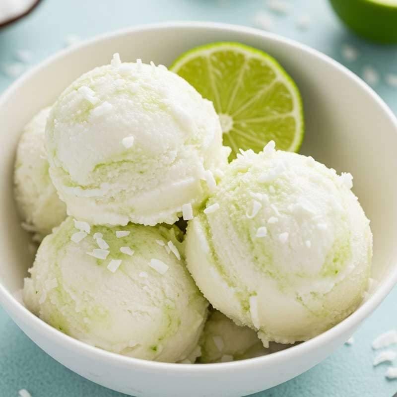 Lime Coconut Sorbet